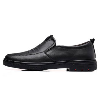 FANKE8°DU Cow Split Leather Casual Shoes Men's Black