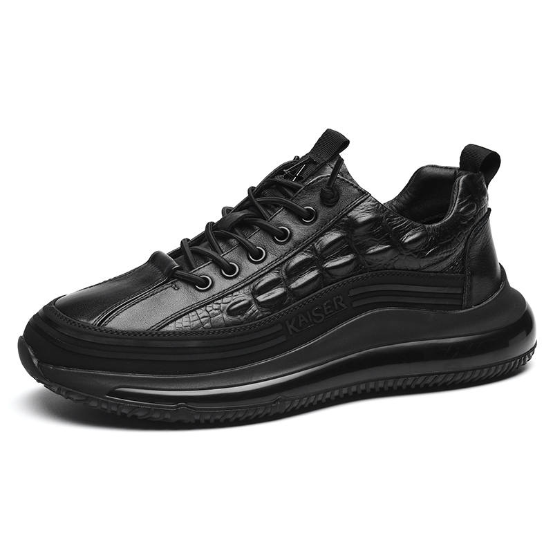 KAISER Cow Leather Cushioning Abrasion Resistant Cushioning, Wear Resistant Low top Casual Shoes Men's
