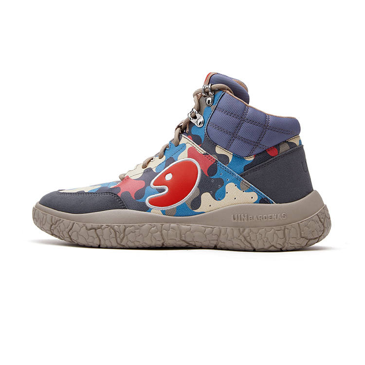 U.IN Painted Travel Shoes Baden 2 Camouflage Collection Mid top Chunky Sneakers Unisex