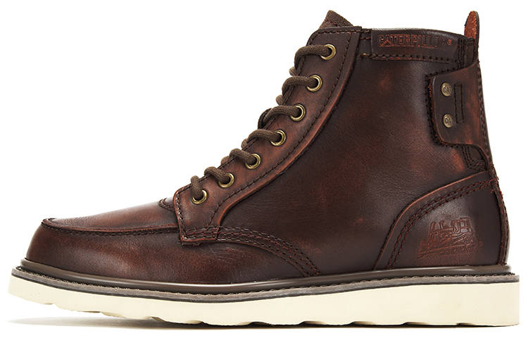 CAT CAT Ankle Length Combat Boots Men's Dark Brown