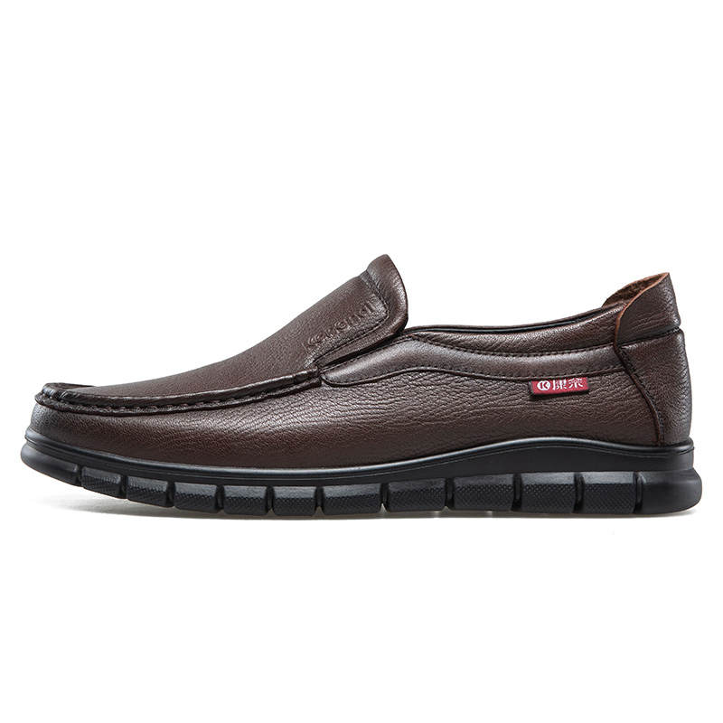 KANGNAI Sheepskin Men's Casual Shoes Men's