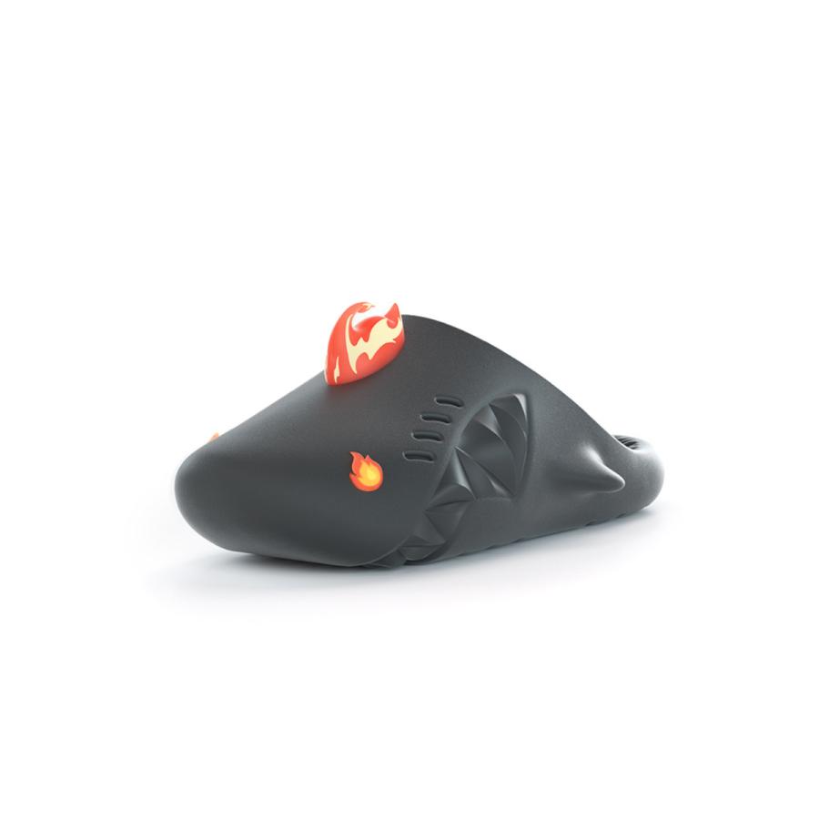 HelloSlippers HelloSlippers Shark Müller Sharkicks Mule Fire Monster, Closed Toe Slippers Unisex