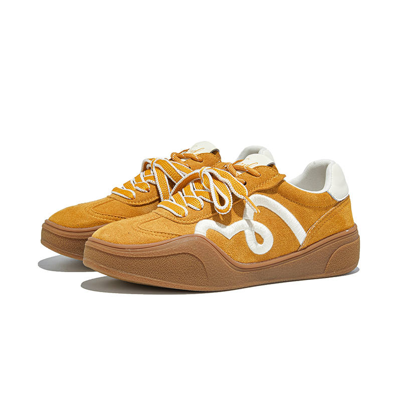 CHIBANG Cow Split Leather Lightweight Low top Casual Shoes Women's