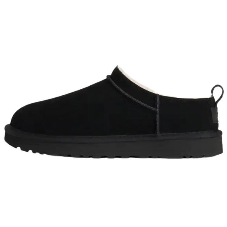 UGG Micro Classic Suede Thermal Fleece Lined, Slip on Casual Snow Boots Women's Black