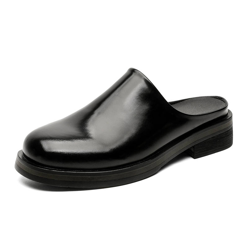 MUYI Rubber Sole Abrasion Resistant Slip Resistant Closed Toe Slippers Men's