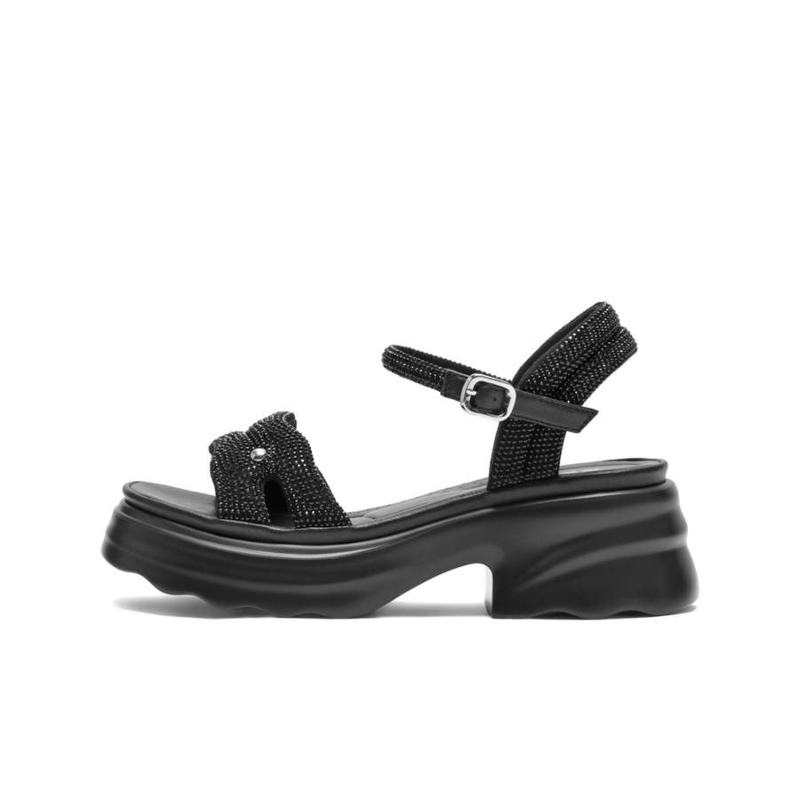BELLE Synthetic Leather One Strap Sandals Women's