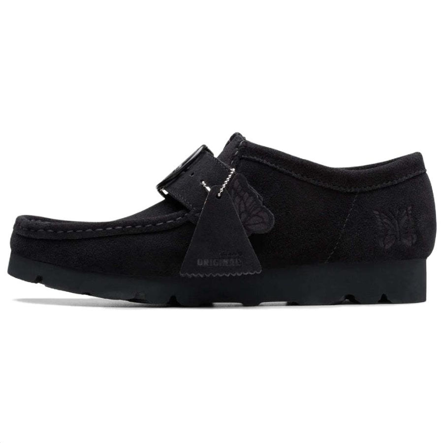 Clarks Originals Wallabee Strap Needles Black