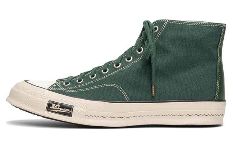 Visvim Canvas High top Skateboard Shoes Men's Green