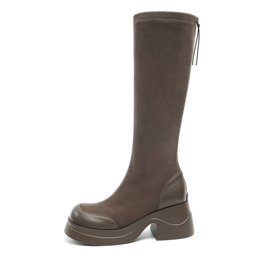 EBLAN EBLAN Knee high Boots Women's Khaki