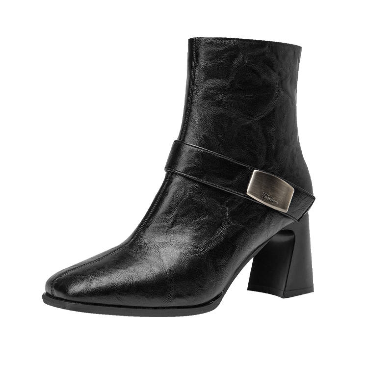 GUDIANFENGDU Ankle Boots Approx. 7cm Women's