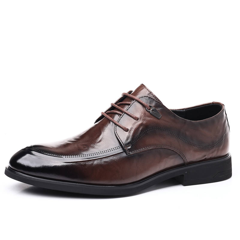 KACHILANG Cow Split Leather Dress Shoes Men's