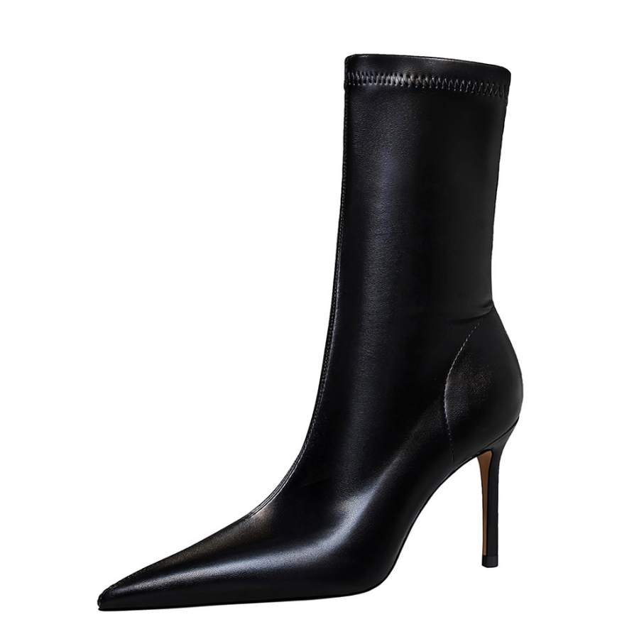 YAFEI XUANYU Microfiber Leather Ankle Boots 7.5cm Women's