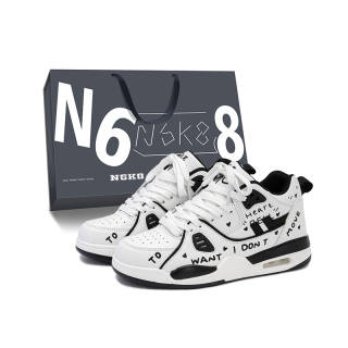 N6K8 Slip Resistant Abrasion Resistant Low top Skateboard Shoes Unisex