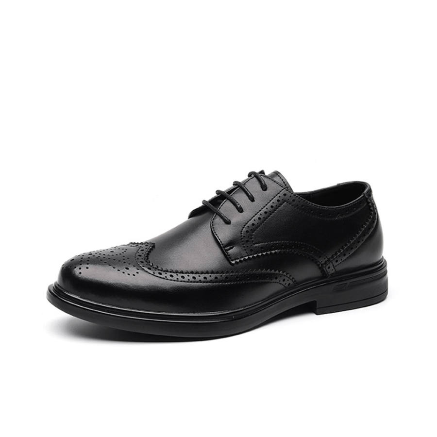Lanza Dress Shoes Men's Low Top Black/Brown
