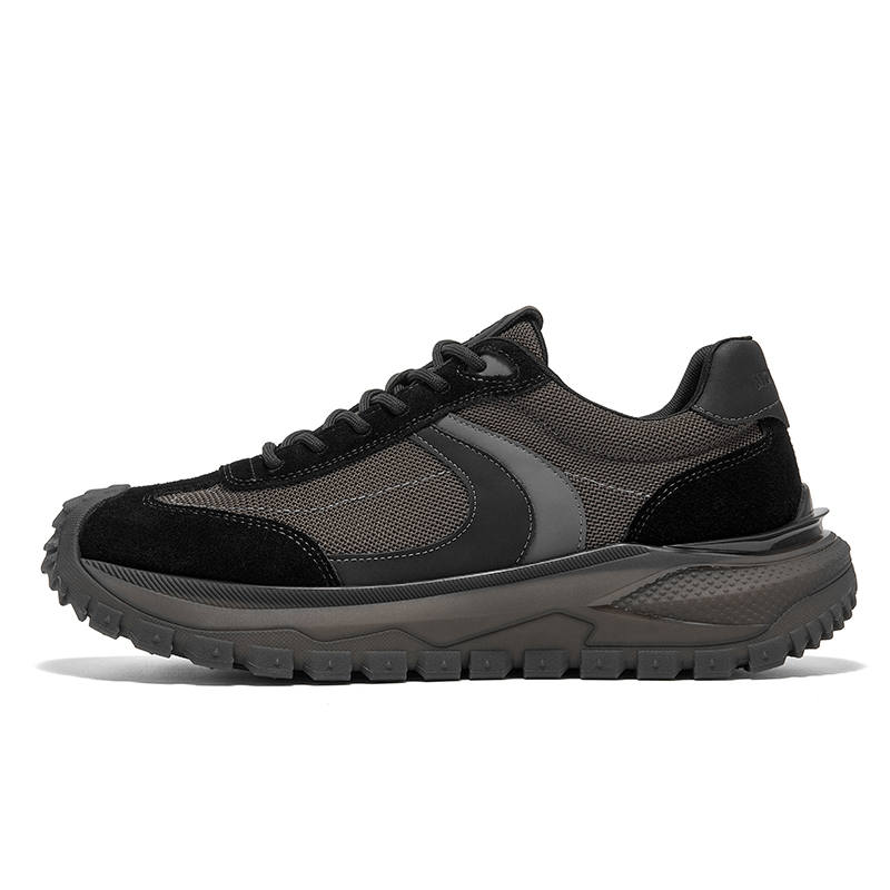 Montagut Cow Split Leather Breathable Height Increasing Breathable Height Increasing Low top Casual Shoes Men's
