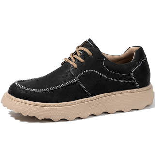 SULEGAO Work Boots Men's Low Top Black