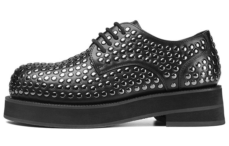 TUATARA New Edge Collection Top Grain Cow Leather Casual Shoes 5cm Men's Black