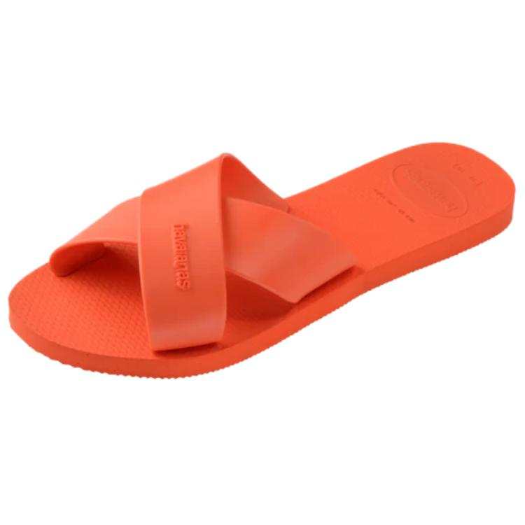 Havaianas Abrasion Resistant Abrasion Resistant Slide Slippers Women's Orange