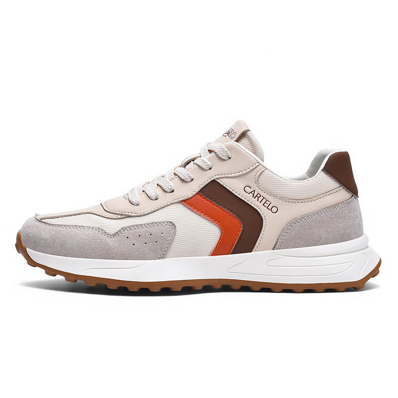 CARTELO Cushioning Anti-Slip And Wear-Resistant Height Increasing Low-Top Casual Shoes Men's Sand
