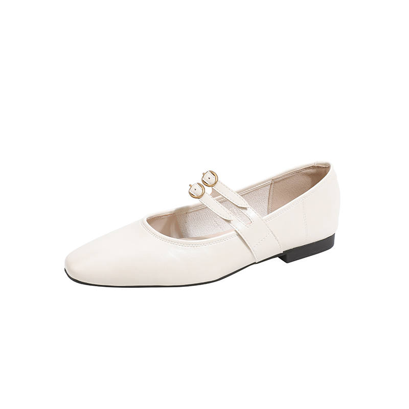 Beijiani Flat Mary Jane Shoes 1CM Women's