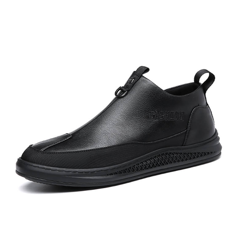 FAPAI Men's Casual Shoes Men's Low Top Black