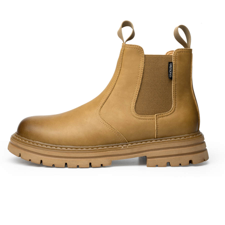 YEDANI Synthetic Leather Short Chelsea Boots Men's