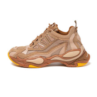 Sandro Mid top Chunky Sneakers Women's Camel