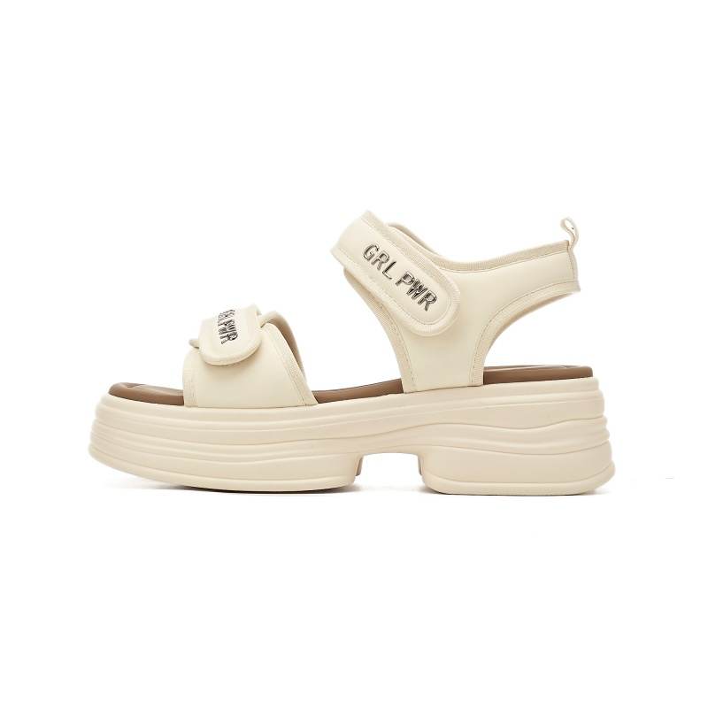 DAPHNE DAPHNE Beach Sandals Women's Apricot Cream Black