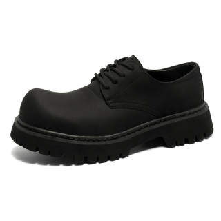 Kalinsd Microfiber Leather Men's Casual Shoes Men's Black