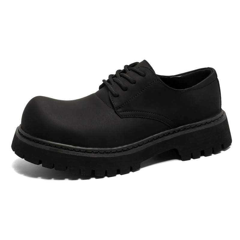 Kalinsd Microfiber Leather Men's Casual Shoes Men's Black
