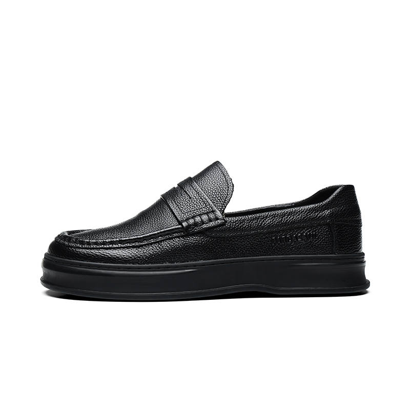 PARDASAUL Cow Leather Casual Shoes Men's Black
