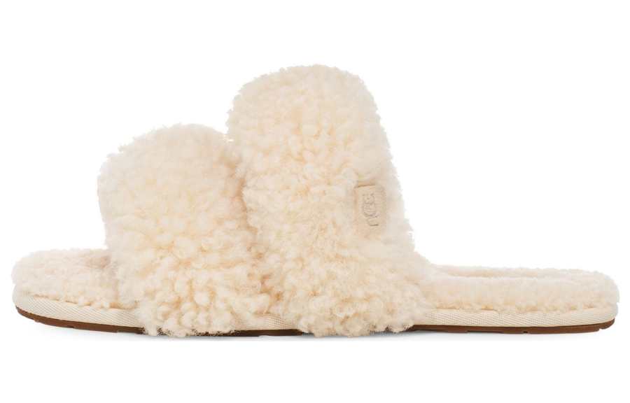 UGG UGG Maxi Curly Scuffetta Slippers 'Cozy Minimalist Beige' Women's