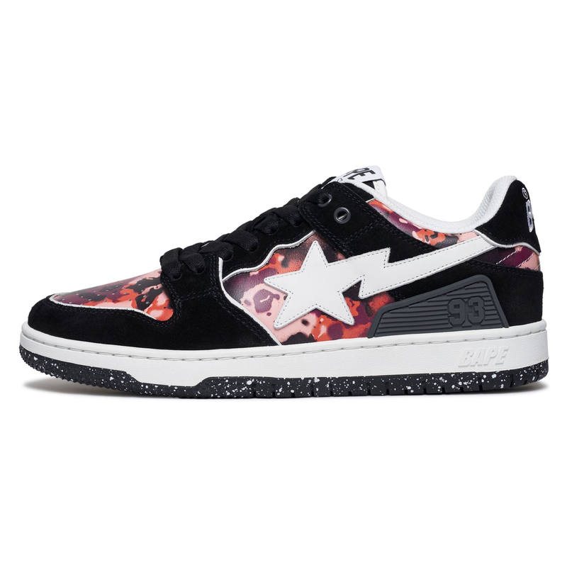 A BATHING APE Slip Resistant Low top Skateboard Shoes Men's