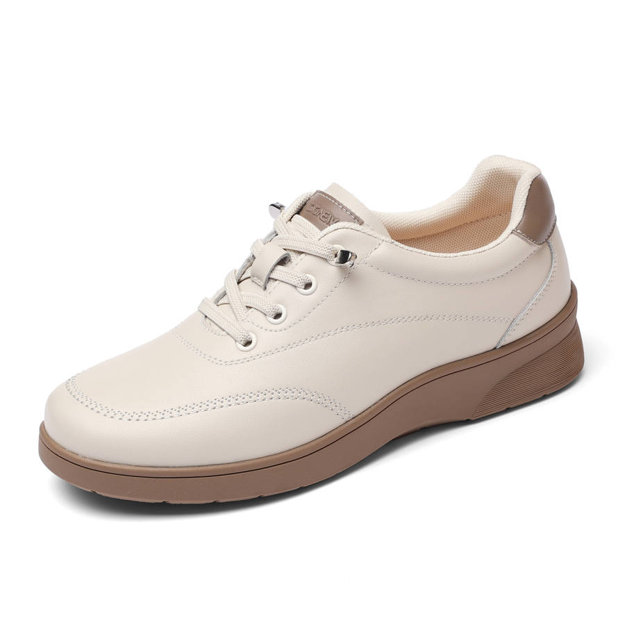 XINNUO Abrasion Resistant Abrasion Resistant Low top Casual Shoes Women's Ecru