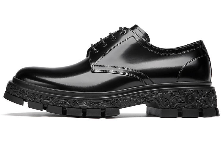 Roberta Di Camerino Casual Leather Shoes Men's Low Top Black