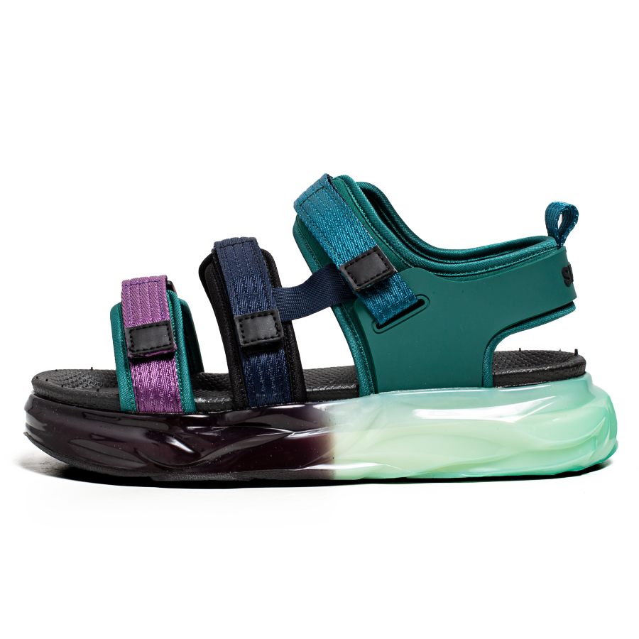 GONGNIUMEILI Beach Sandals Men's Black Green/White Green/Gray