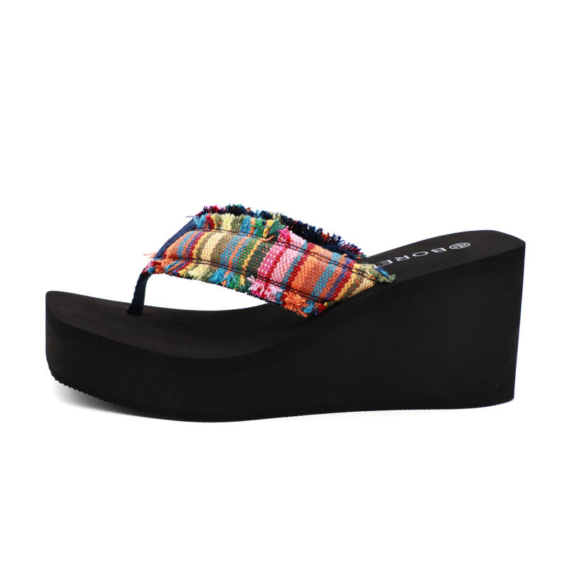 BOREE BOREE Woven Flip Flops Women's Black