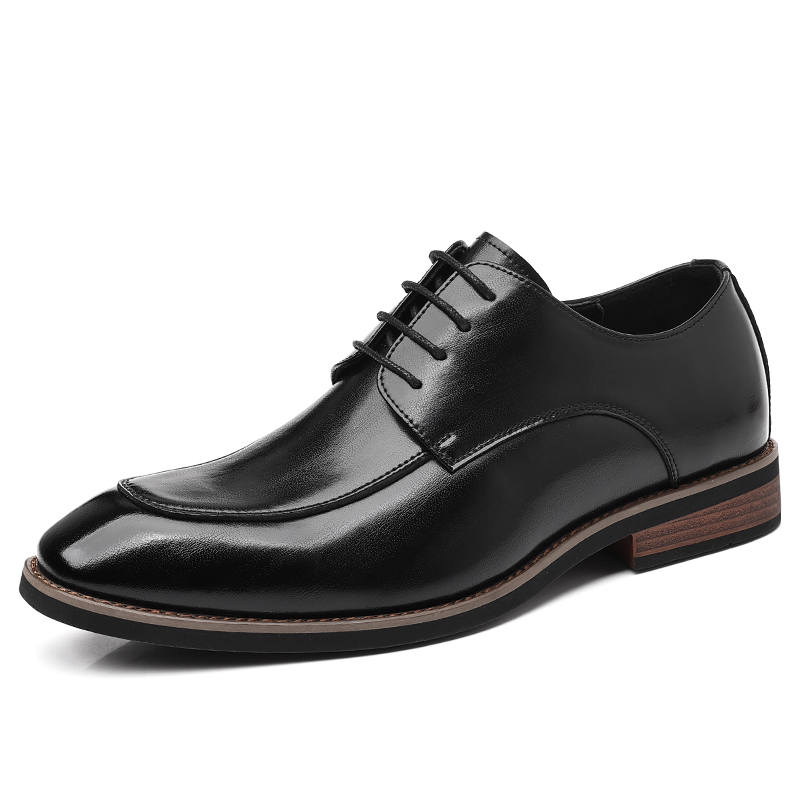 Shanpijiang Dress Shoes Men's Low Top Black/Brown