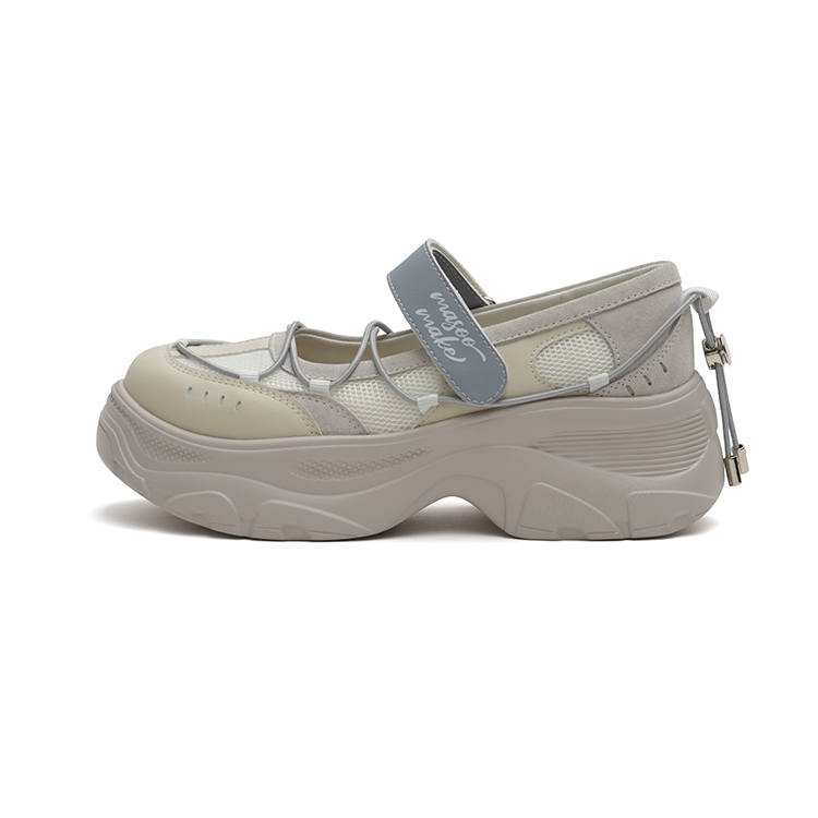 MASOOMAKE Platform Mary Jane Mesh Height Increasing Breathable Low top Casual Shoes Women's