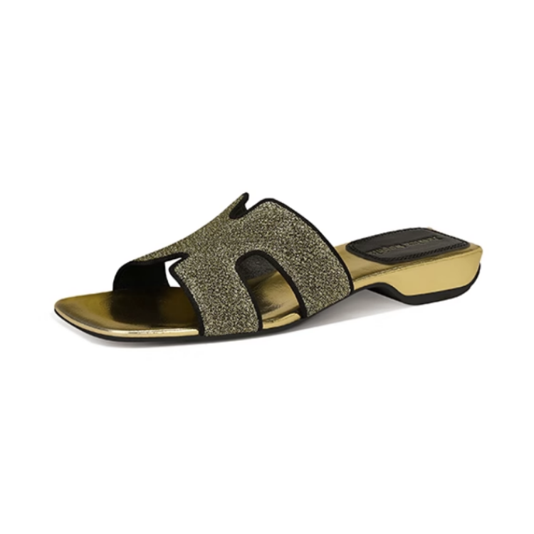 JESSICA SOPHIA Sequins Odor Resistant Odor Resistant Slide Slippers Women's