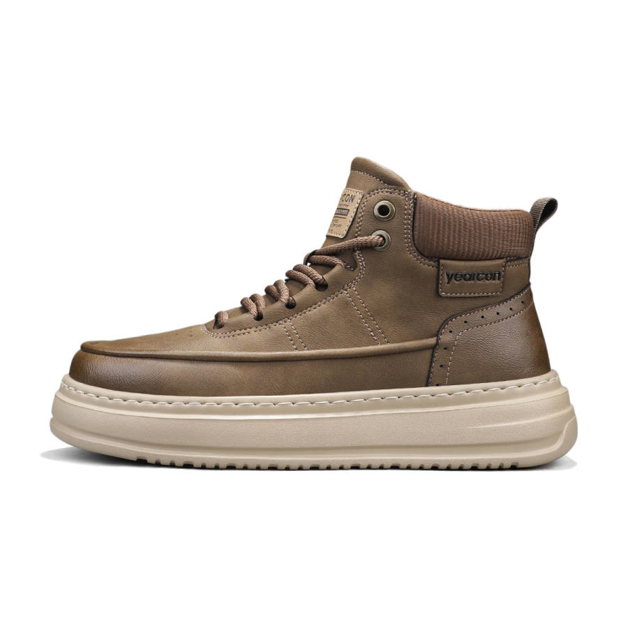 YEARCON Synthetic Leather High top Casual Shoes Men's