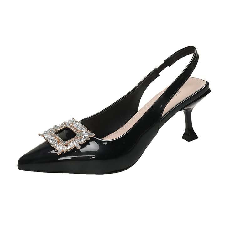 Feo Dvke Microfiber Leather Slim Heel High Heels Women's