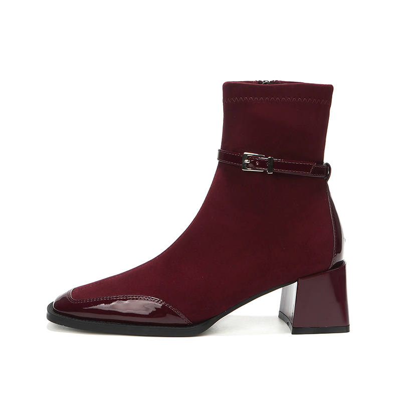 Beijiani Beijiani Ankle Boots Women's Black, Brown, Ancora Red