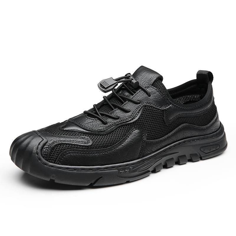 EGCHI Synthetic Leather Slip Resistant Slip Resistant Low top Casual Shoes Men's
