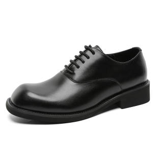 SOBB Casual Leather Shoes Men's Low Top Black/Brown