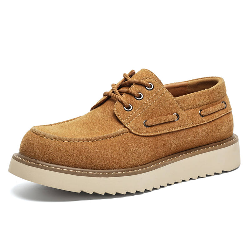 WEISHIBANGWEI Cow Suede Casual Shoes Men's