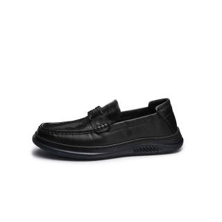 SHERIDAN Cow Leather Loafers Men's Black