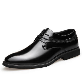BATUTENG Dress Shoes Men's Low Top Black/Brown