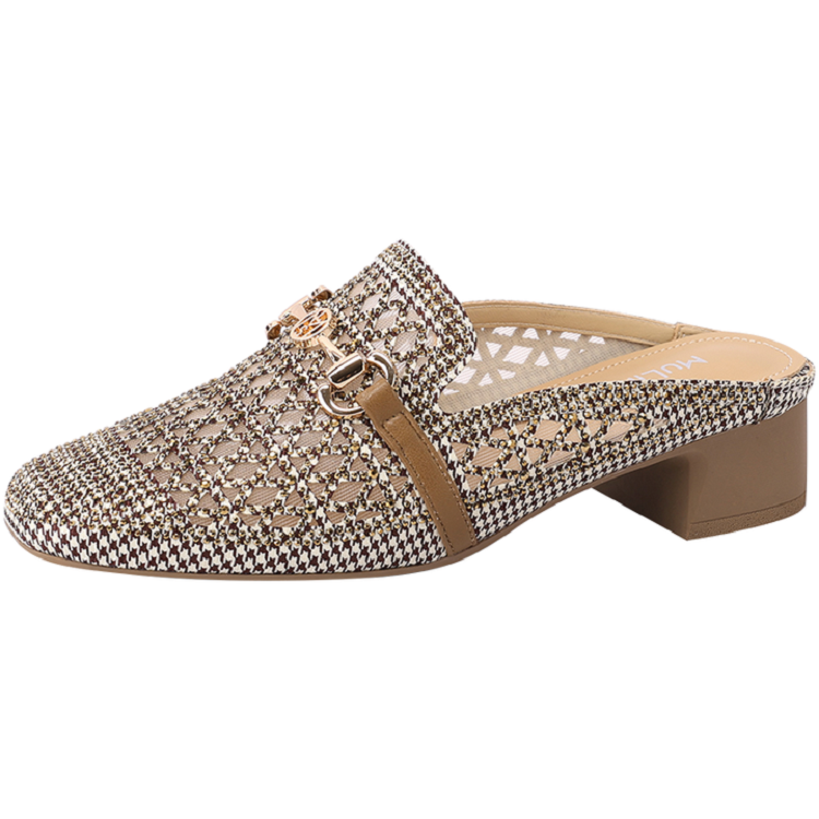 Mulinsen Rubber Sole Abrasion Resistant Abrasion Resistant Closed Toe Slippers Women's