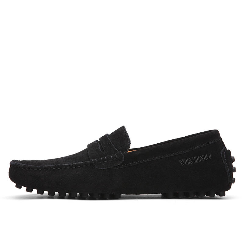 YIMINU Cow Suede Gommino Loafers Men's